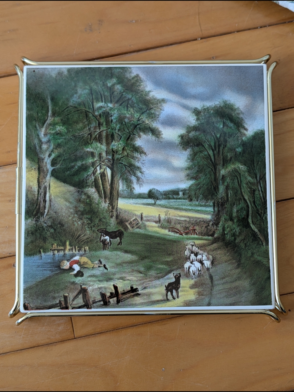 Vtg Tile Trivet